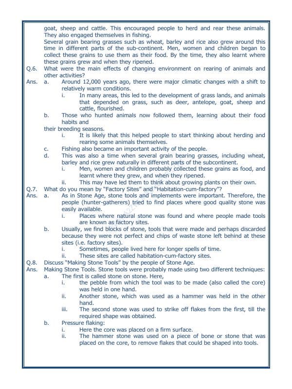 A2ZWorksheets:General Awareness-Our History and Heritage-On The Trial Of The Earliest People-10