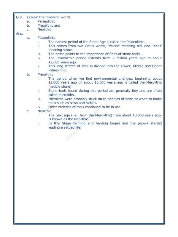 A2ZWorksheets:General Awareness-Our History and Heritage-On The Trial Of The Earliest People-10