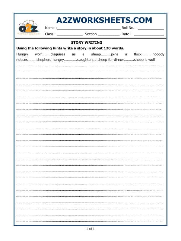 A2ZWorksheets:English-Writing-Story Writing-03