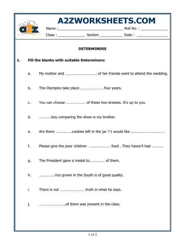 A2ZWorksheets:English-Grammar-Determiners-02