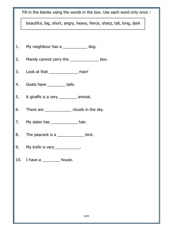 A2ZWorksheets:English-Grammar-Naming Words-02