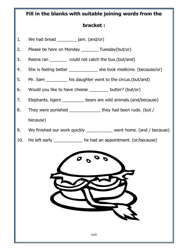 A2ZWorksheets:English-Grammar-Conjunctions-02