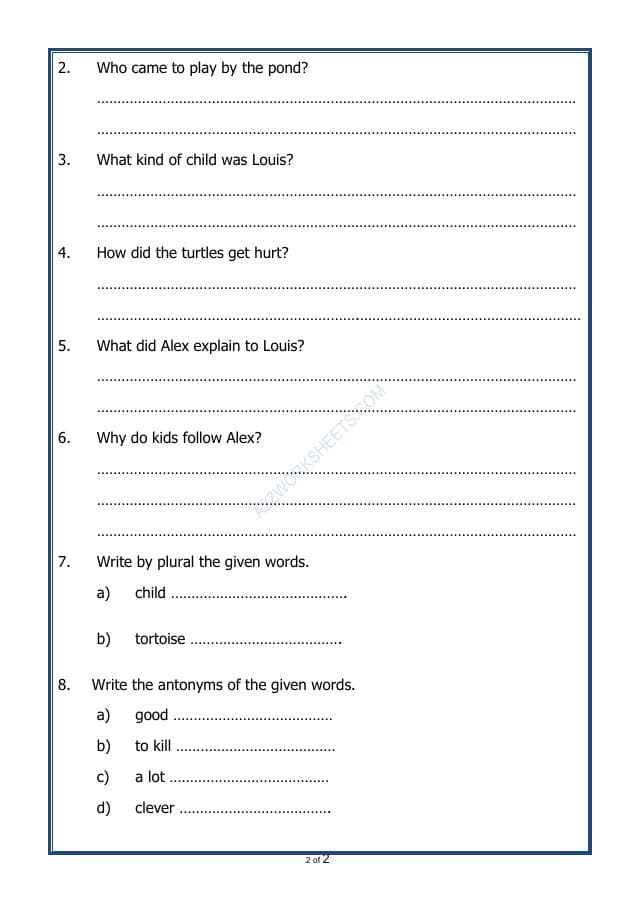 A2ZWorksheets:English-Reading-Comprehension Passage-32