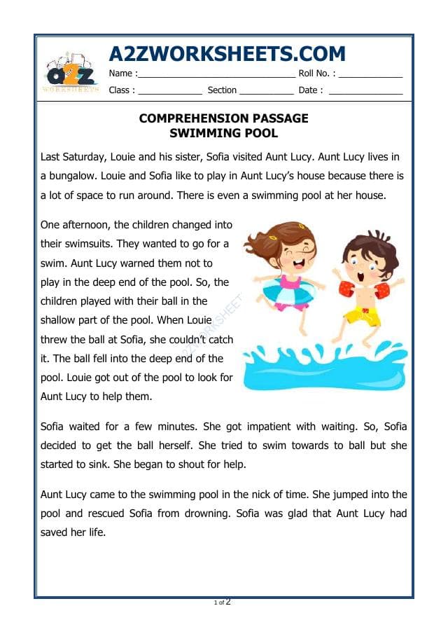 A2ZWorksheets:English-Reading-Comprehension Passage-33