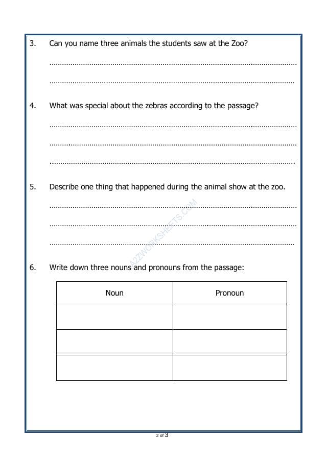 A2ZWorksheets:English-Reading-Comprehension Passage-36