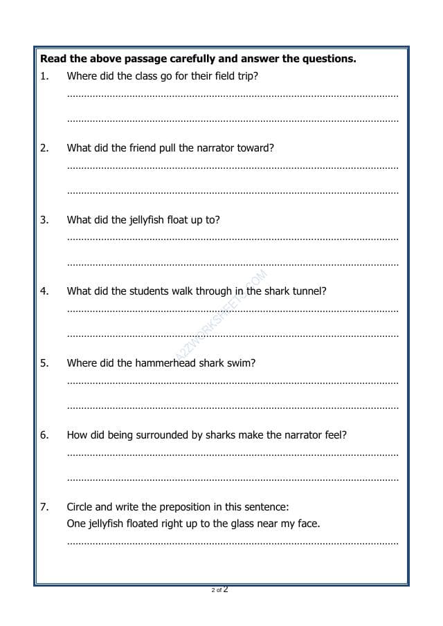A2ZWorksheets:English-Reading-Comprehension Passage-37