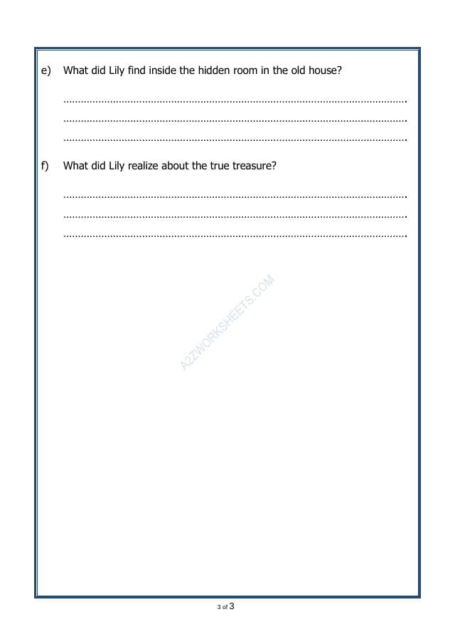 A2ZWorksheets:English-Reading-Comprehension Passage-45