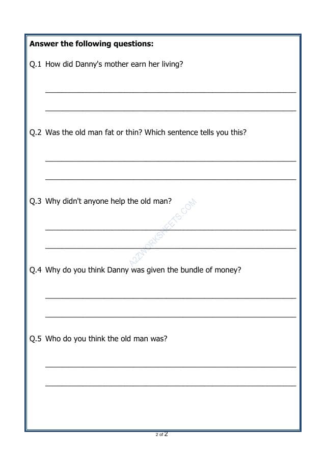 A2ZWorksheets:English-Reading-Comprehension Passage-48