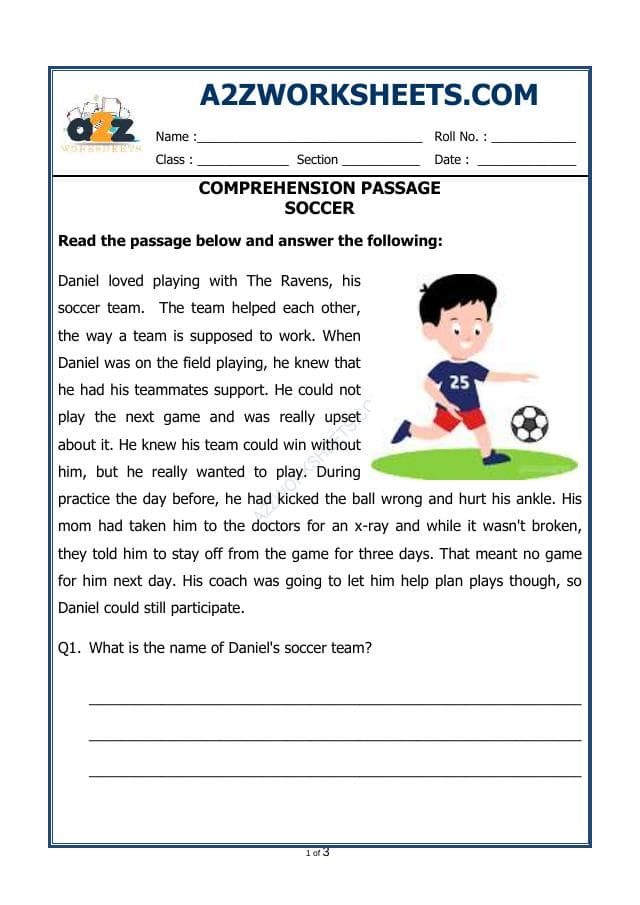 A2ZWorksheets:English-Reading-Comprehension Passage-49