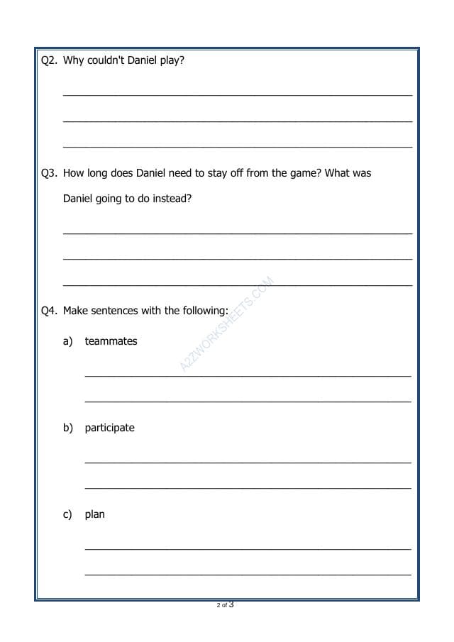 A2ZWorksheets:English-Reading-Comprehension Passage-49
