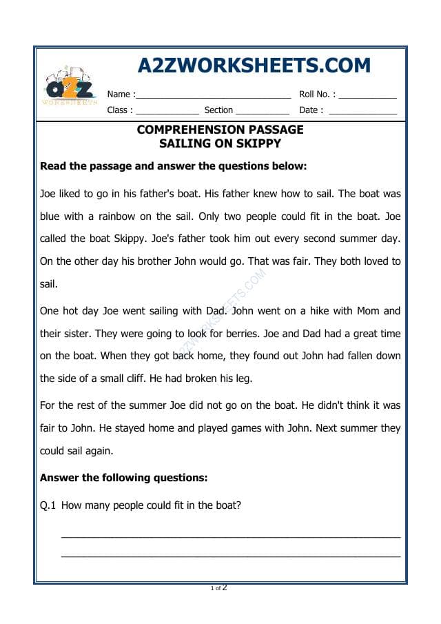 Comprehension Passage-50