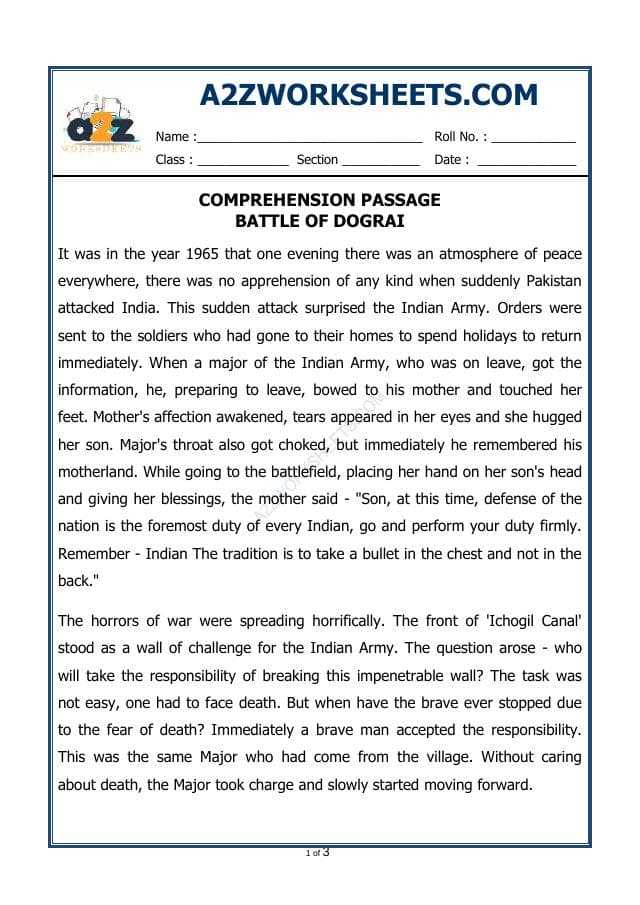 Comprehension Passage-55