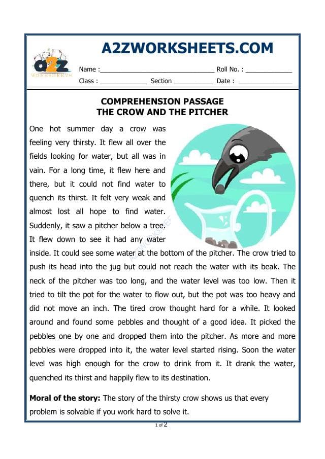 A2ZWorksheets:English-Reading-Comprehension Passage-42