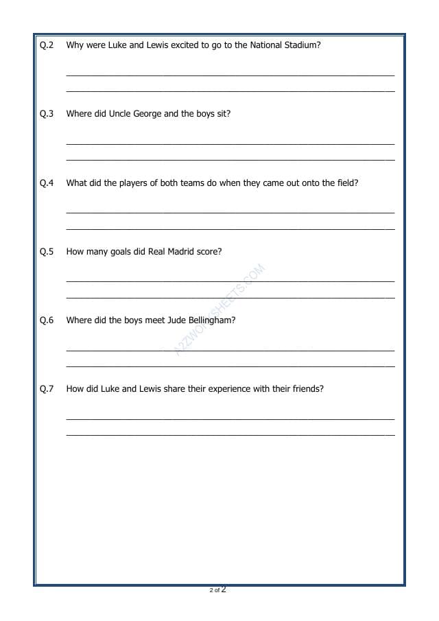 A2ZWorksheets:English-Reading-Comprehension Passage-33
