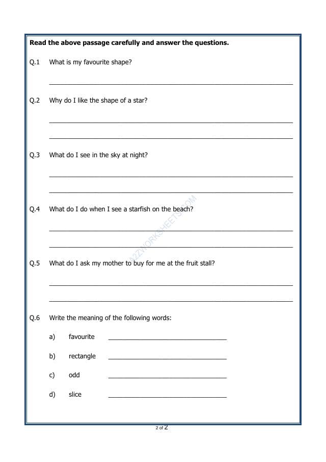 A2ZWorksheets:English-Reading-Comprehension Passage-36