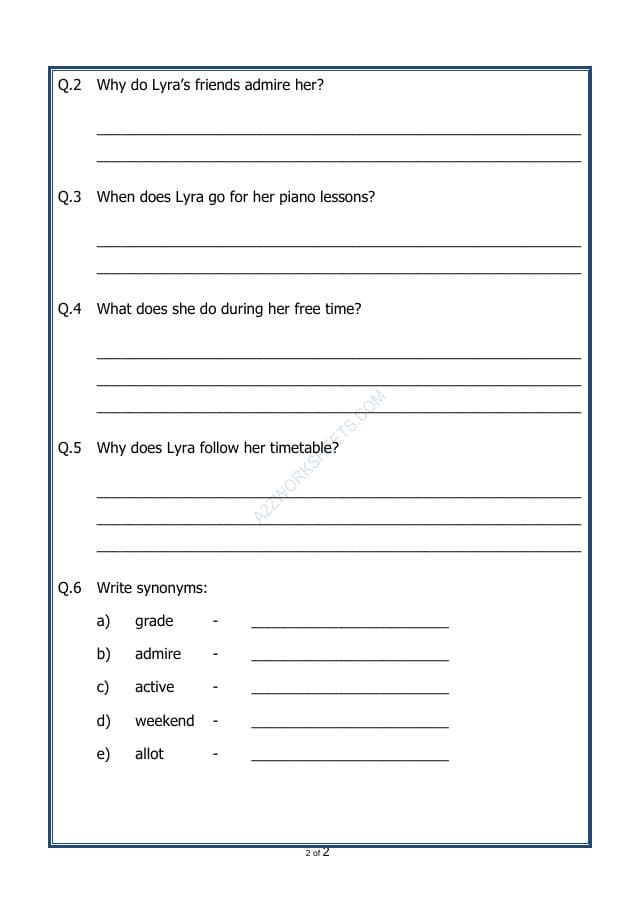 A2ZWorksheets:English-Reading-Comprehension Passage-41