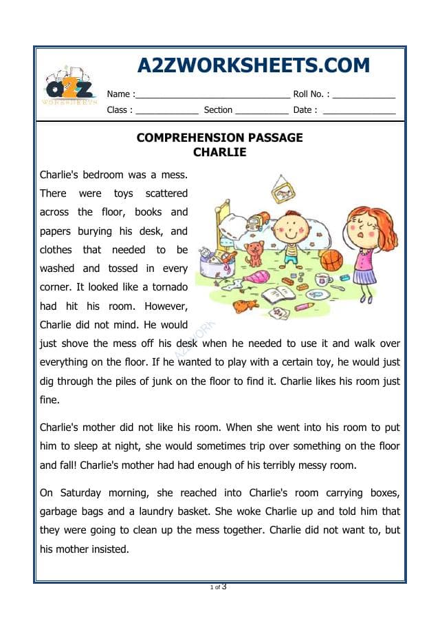 A2ZWorksheets:English-Reading-Comprehension Passage-44
