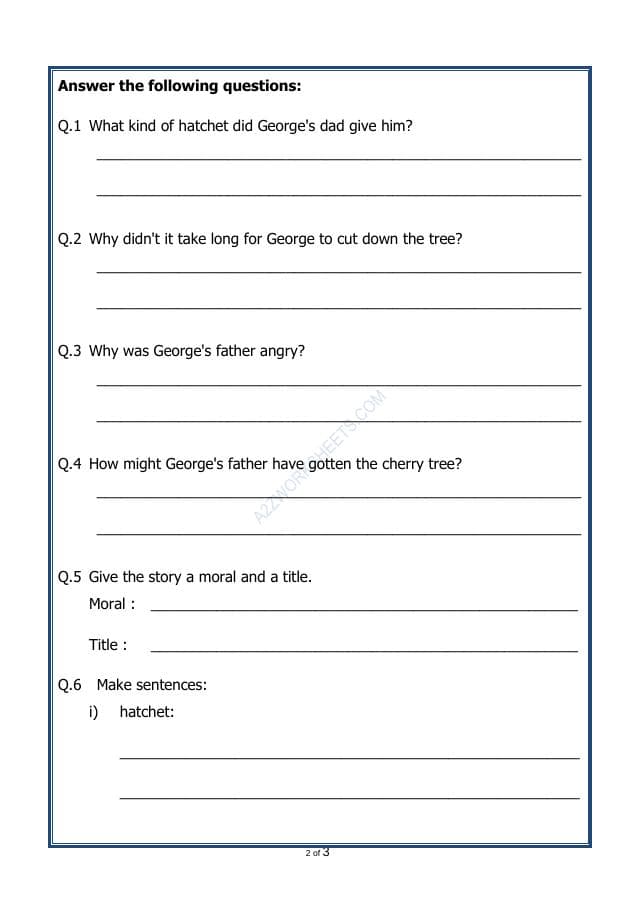 A2ZWorksheets:English-Reading-Comprehension Passage-46