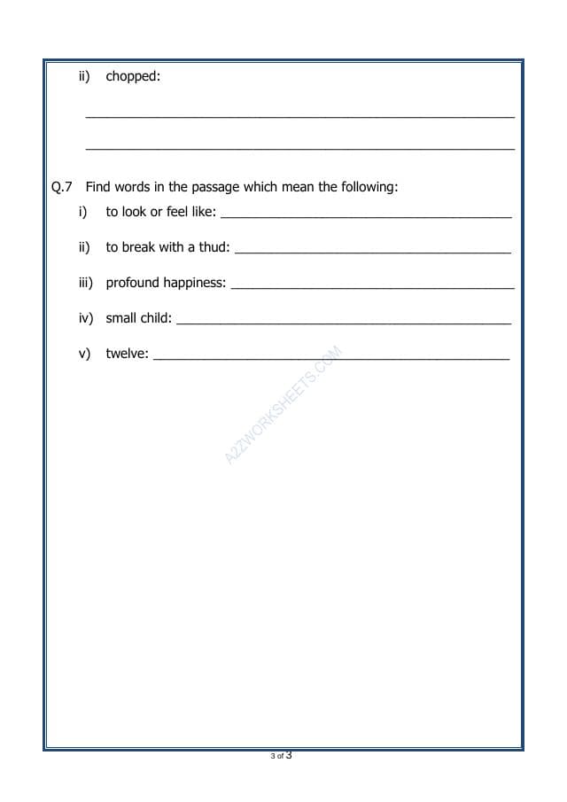 A2ZWorksheets:English-Reading-Comprehension Passage-46