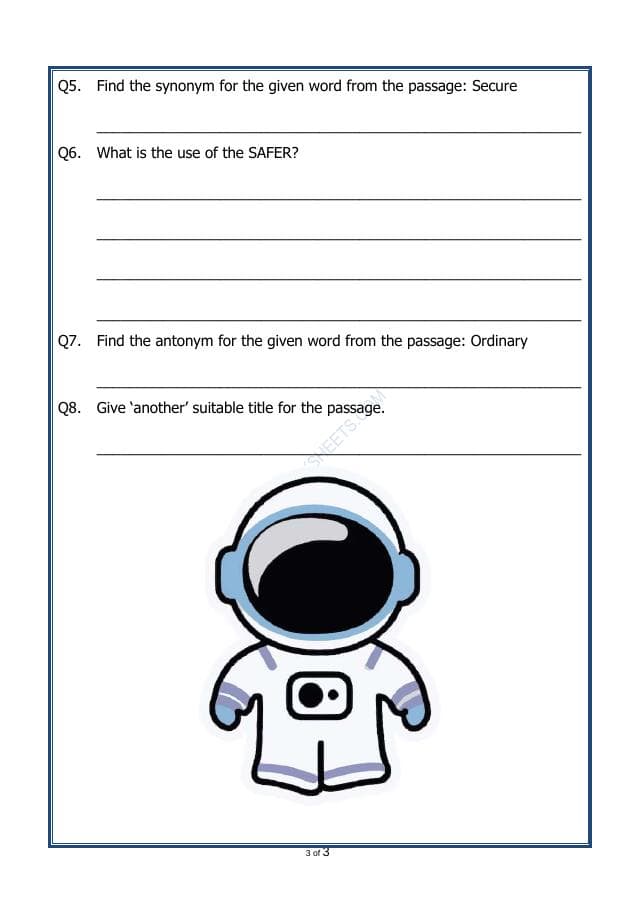 A2ZWorksheets:English-Reading-Comprehension Passage-49