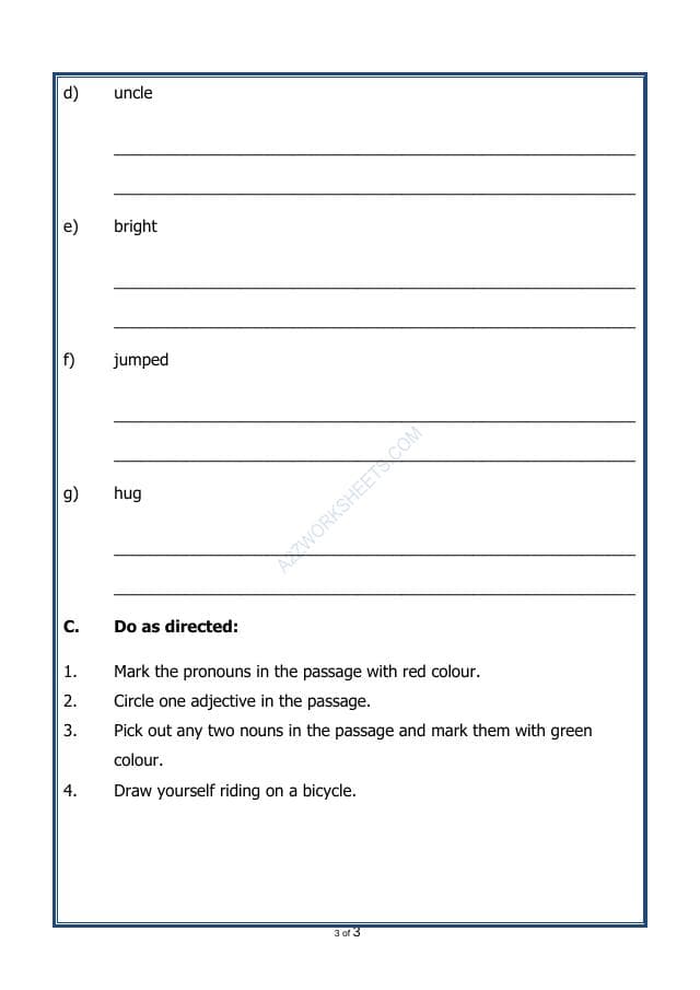 A2ZWorksheets:English-Reading-Comprehension Passage-57