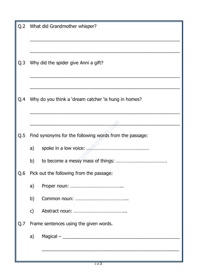 A2ZWorksheets:English-Reading-Comprehension Passage-52