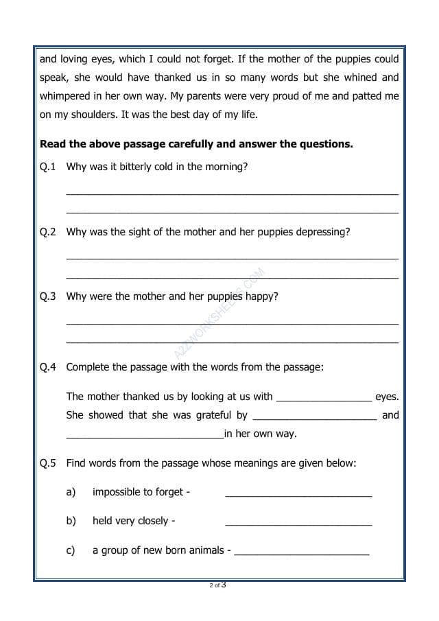 A2ZWorksheets:English-Reading-Comprehension Passage-38