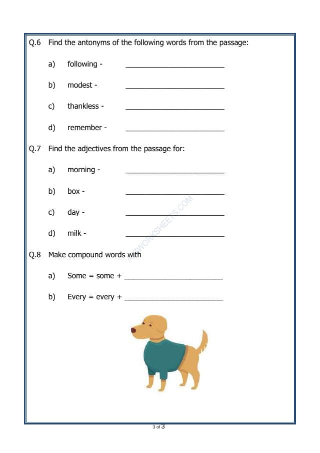A2ZWorksheets:English-Reading-Comprehension Passage-38