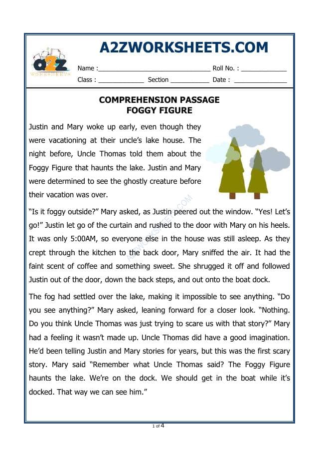 A2ZWorksheets:English-Reading-Comprehension Passage-40