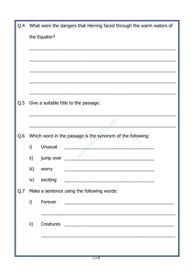 A2ZWorksheets:English-Reading-Comprehension Passage-42