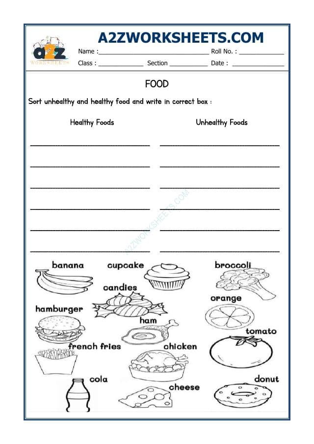 A2ZWorksheets:Science-Basic Necessities-Food Habits-06