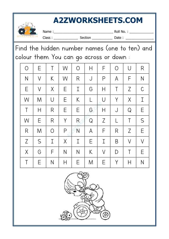 A2ZWorksheets:Maths-Numbers-Counting in English-01