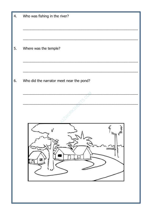 A2ZWorksheets:Science-Humans-Tour Around My Village