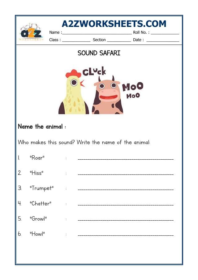Sound Safari Wild Animals