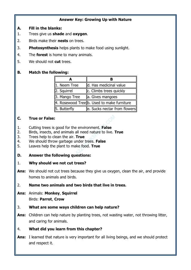 A2ZWorksheets:Science-Plants and Living Organisms-Growing Up with Nature