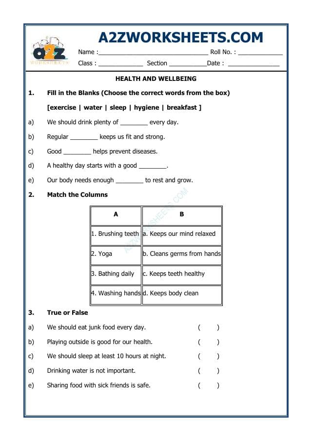 Health and Wellbeing
