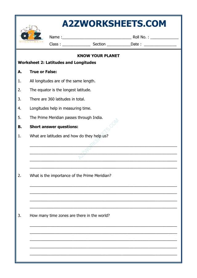 A2ZWorksheets:Science-Planets-Know Your Planet-01