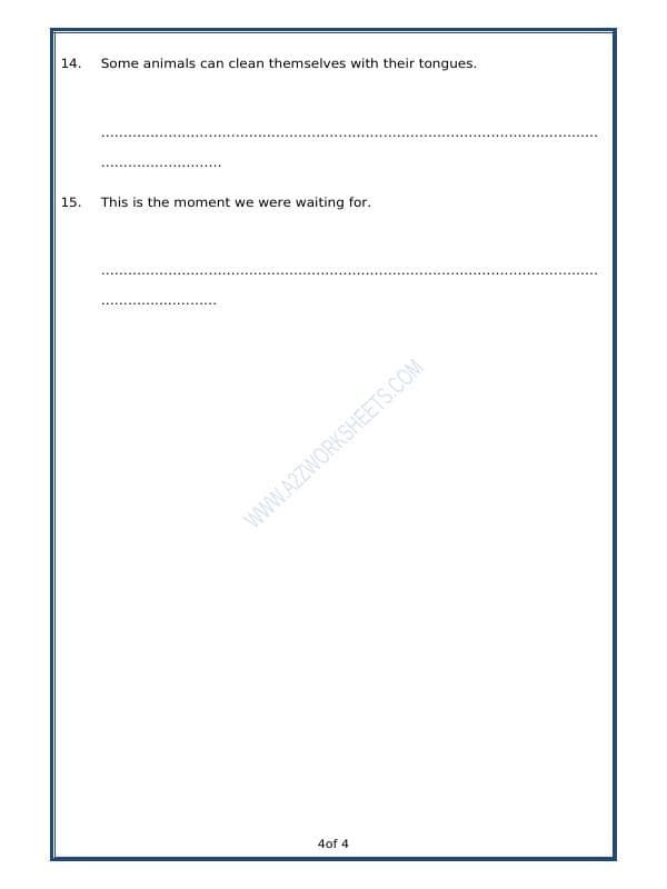 A2ZWorksheets:English-Grammar-Pronouns - 02 (Exercise)