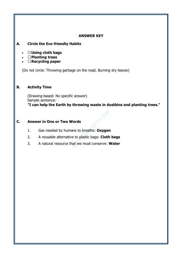 A2ZWorksheets:Science-Environment And Our Surroundings-Protecting Our Environment