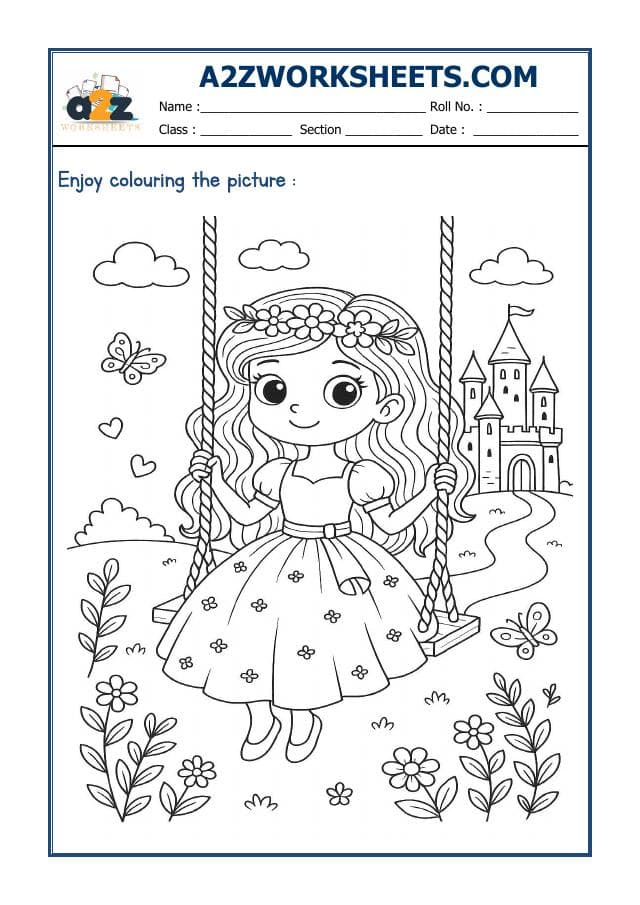 A2ZWorksheets:English-Recognition-Colouring Sheet-11