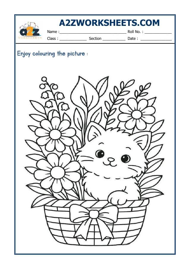 A2ZWorksheets:English-Recognition-Colouring Sheet-12