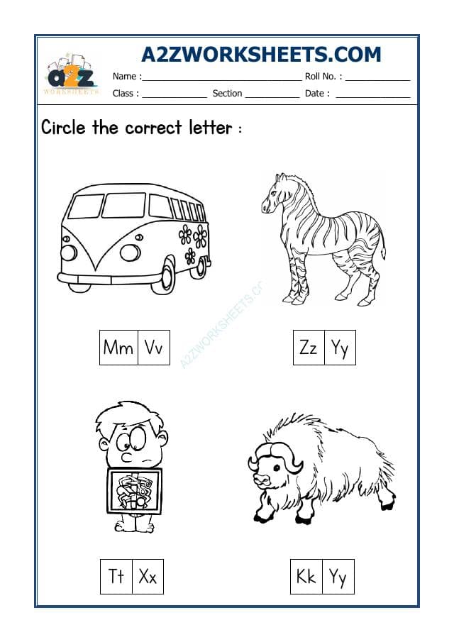 Circle the Correct Letter-07