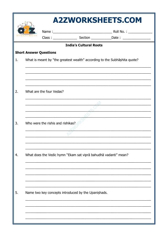 India's Cultural Roots