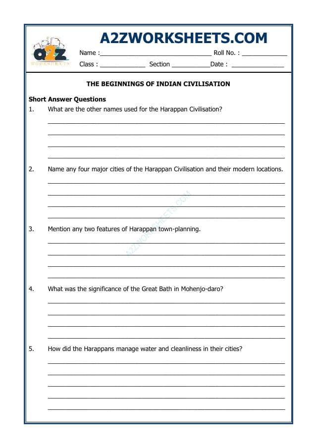 The Beginnings of Indian Civilisation