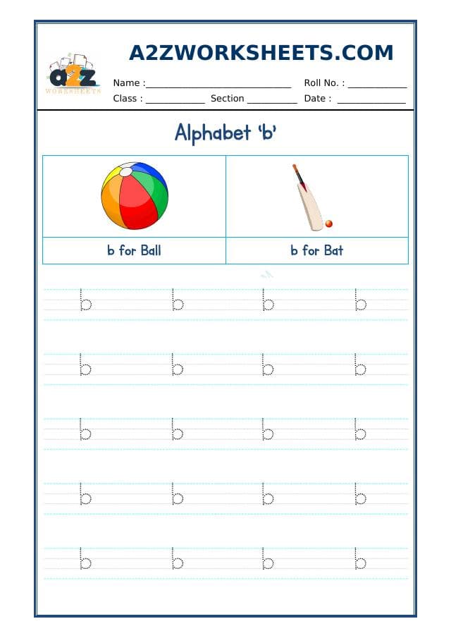 English Alphabet Small 'b'