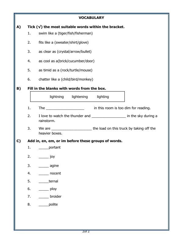 A2ZWorksheets:English-Reading-Comprehension Passage-02