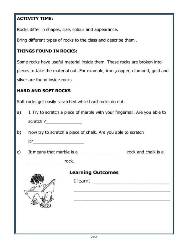 A2ZWorksheets:General Awareness-Rocks and Soil-Rocks