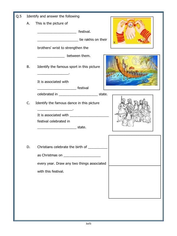 A2ZWorksheets:General Awareness-Culture and Tradition-Culture And Tradition