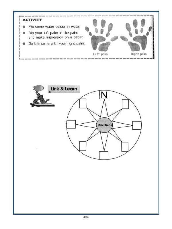 A2ZWorksheets:General Awareness-Maps and Directions-Directions And Maps