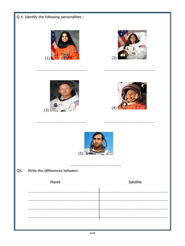 A2ZWorksheets:General Awareness-Solar System and Our Universe-Universe